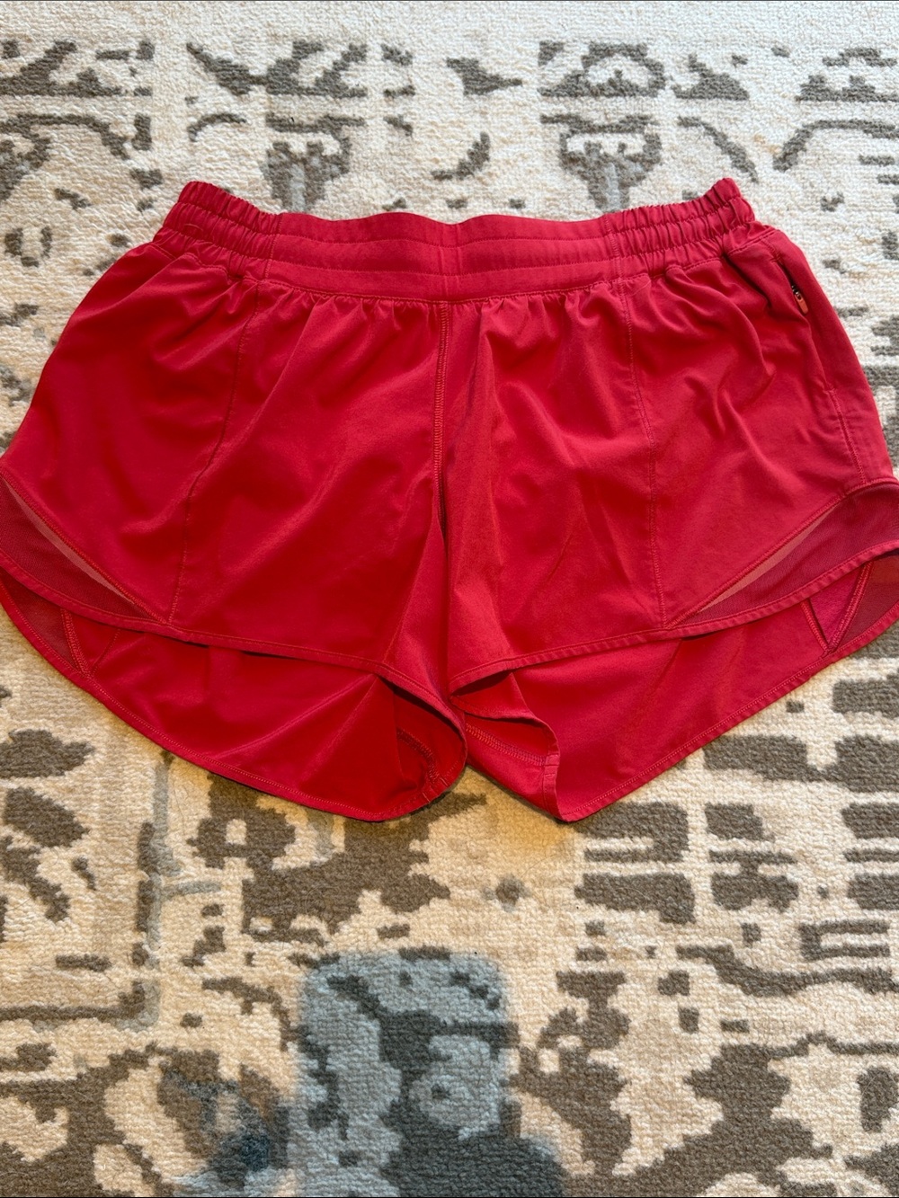 lululemon athletica Red Athletic Running Shorts